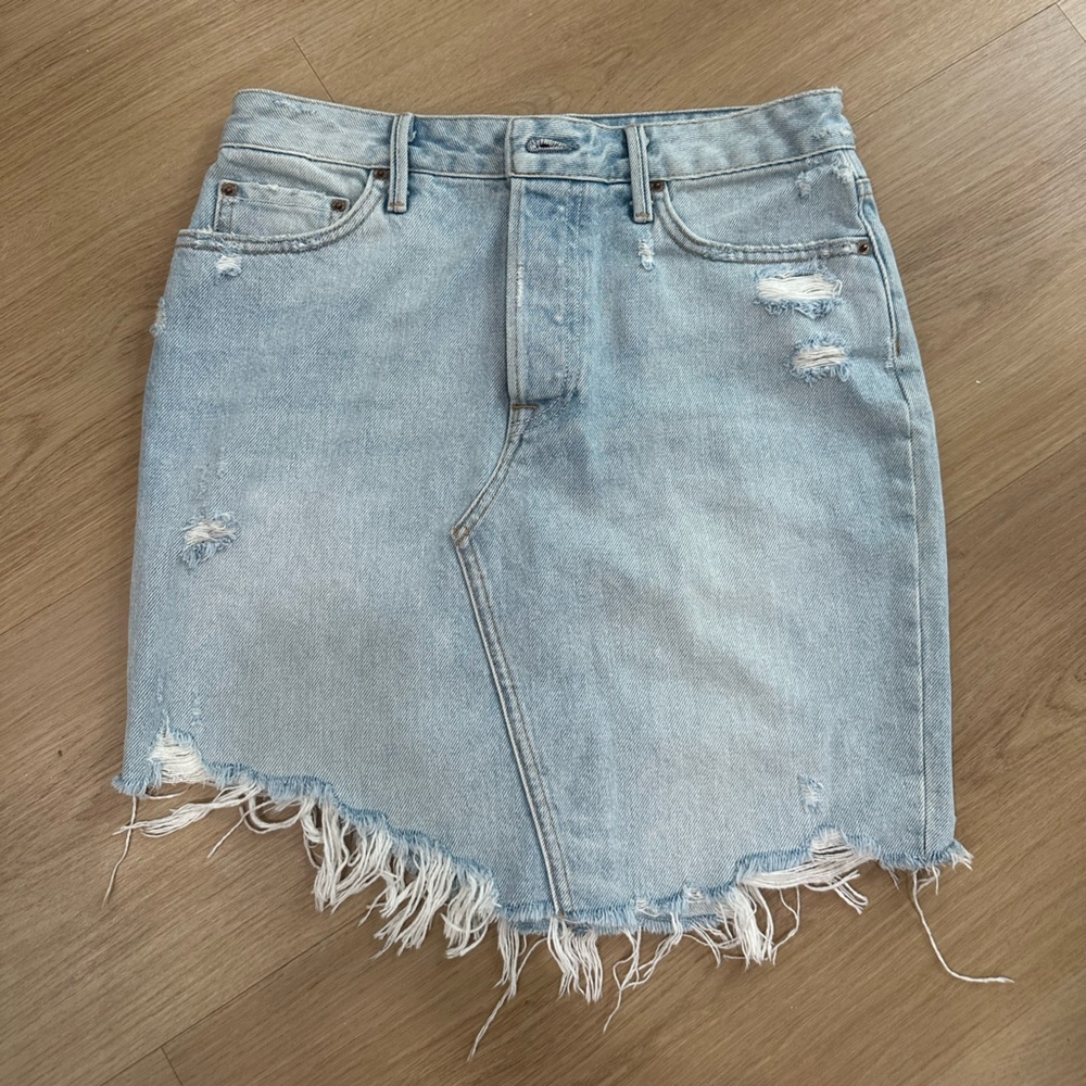 Grlfrnd Rhoda denim skirt.